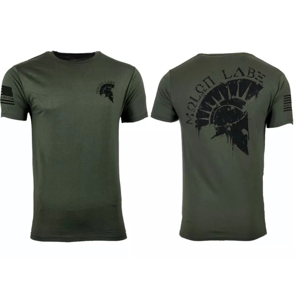 Howitzer Style Men's T-Shirt MOLON LABE Military Green Grunt S M L XL 2XL 3XL